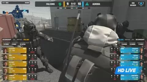Poster siaran Aurora VS Falcons