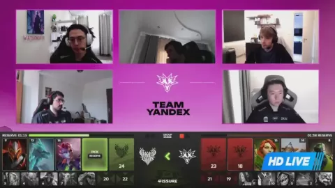 Poster siaran Team Yandex VS Gamerlegion