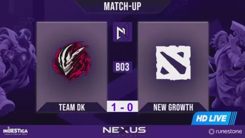 Poster siaran Teamdk VS New Growth