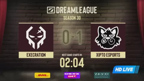 Poster siaran TBD VS Xipto Esports