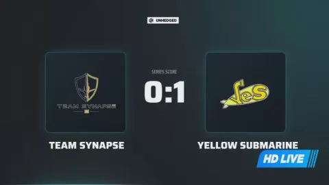 Poster siaran Team Synapse VS Yellow Submarine
