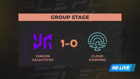 Poster siaran Yangon Galacticos VS Cloud Dawning