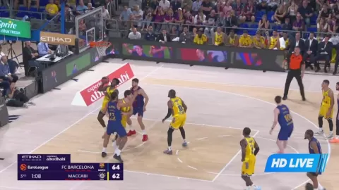 Poster siaran Barcelona VS Maccabi Tel Aviv
