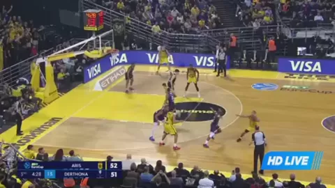 Poster siaran Aris Thessaloniki B.C. VS Derthona Basket