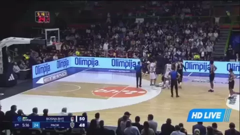 Poster siaran KK Bosna ASA BH TELECOM VS PAOK B.C.