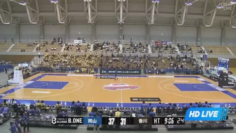 Poster siaran TryHoop Okayama VS Takamatsu Five Arrows