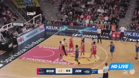 Poster siaran Telekom Baskets Bonn VS Jena
