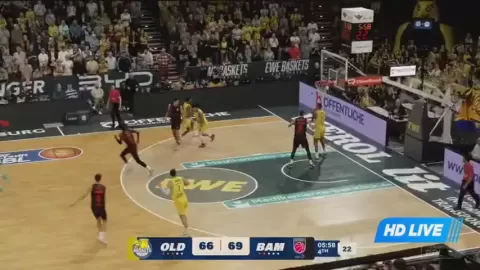 Poster siaran EWE Baskets Oldenburg VS Brose Bamberg