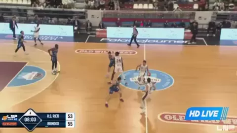 Poster siaran Real Sebastiani Rieti VS New Basket Brindisi