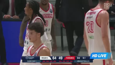 Poster siaran Pallacanestro Reggiana VS BK Pardubice