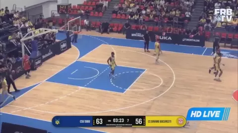 Poster siaran CSU Atlassib Sibiu VS Dinamo Bucuresti