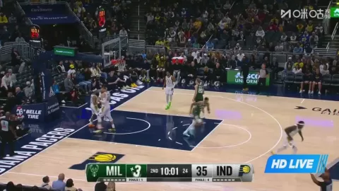 Poster siaran Indiana Pacers vs Milwaukee Bucks