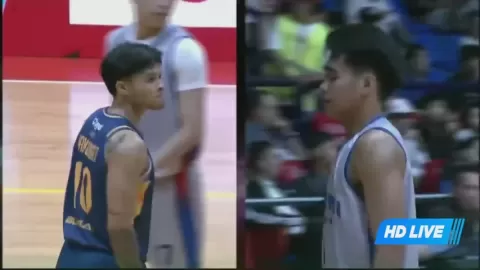 Poster siaran Arellano University Chiefs VS JRU Heavy Bombers