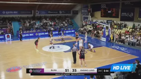 Poster siaran Basket Lattes Montpellier Women VS Ensino Lugo Women