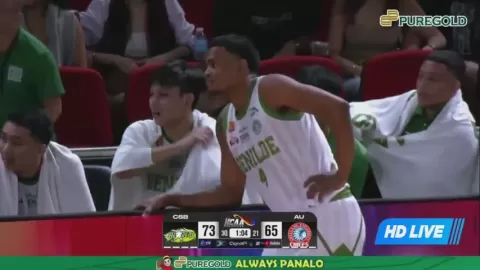 Poster siaran CSB trailblazer VS Arellano University Chiefs
