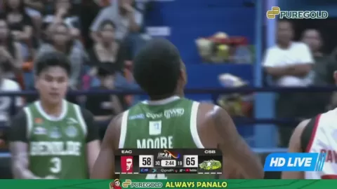 Poster siaran General EAC VS CSB Benilde Blazers