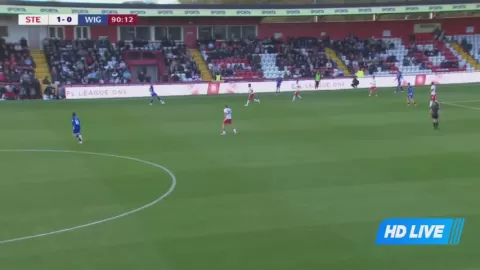 Poster siaran Stevenage Borough VS Wigan Athletic