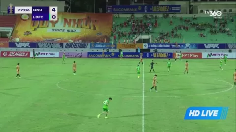 Poster siaran Quy Nhon United VS Lam Dong