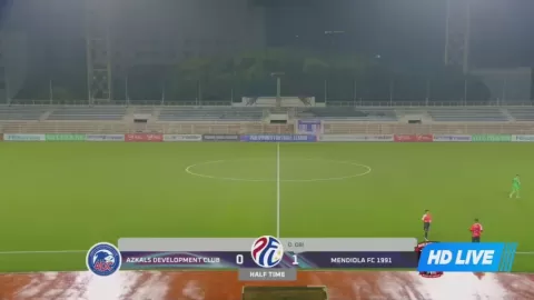 Poster siaran Azkals Development Team VS Valenzuela PB-Mendiola