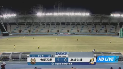 Poster siaran Tatung FC VS Kaohsiung Attackers FC