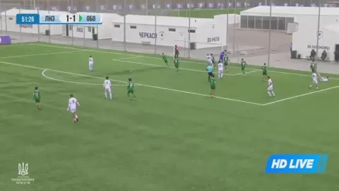 Poster siaran LNZ Cherkasy U19 VS Obolon Brovar Kiev U19