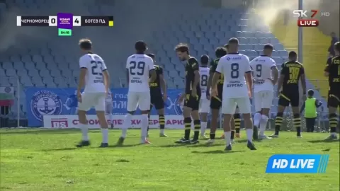 Poster siaran FK Chernomorets 1919 Burgas VS Botev Plovdiv
