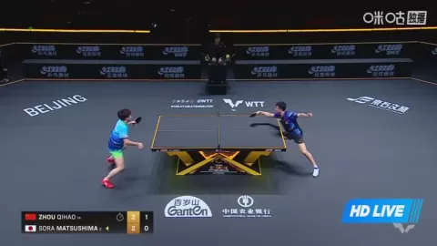 Poster siaran Q.Zhou VS S.Matsushima