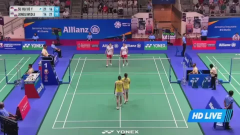 Poster siaran S.Cheng/C.Yu VS Jongsathapornparn O / Wedler S S