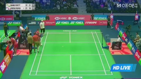 Poster siaran S.Rankireddy/C.Shetty VS C.Popov/T.J.Popov