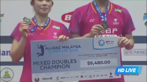 Poster siaran W.Xu VS A.Yuan
