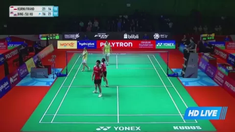 Poster siaran Kurniawan T S / Frandrica L K VS Loo B K / Cheng S H